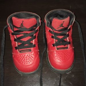 Red and black Jordan’s